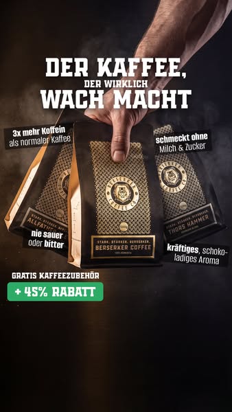 Kaffee, der ballert