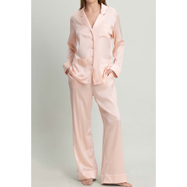 Lombard Street Pyjama Set in Pale Pink