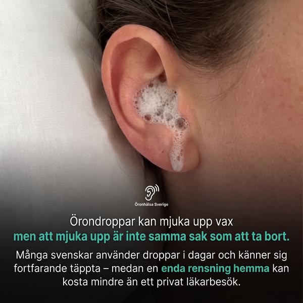 Du rengör inte dina öron – du packar igen dem. Misstaget med bomullspinnar.