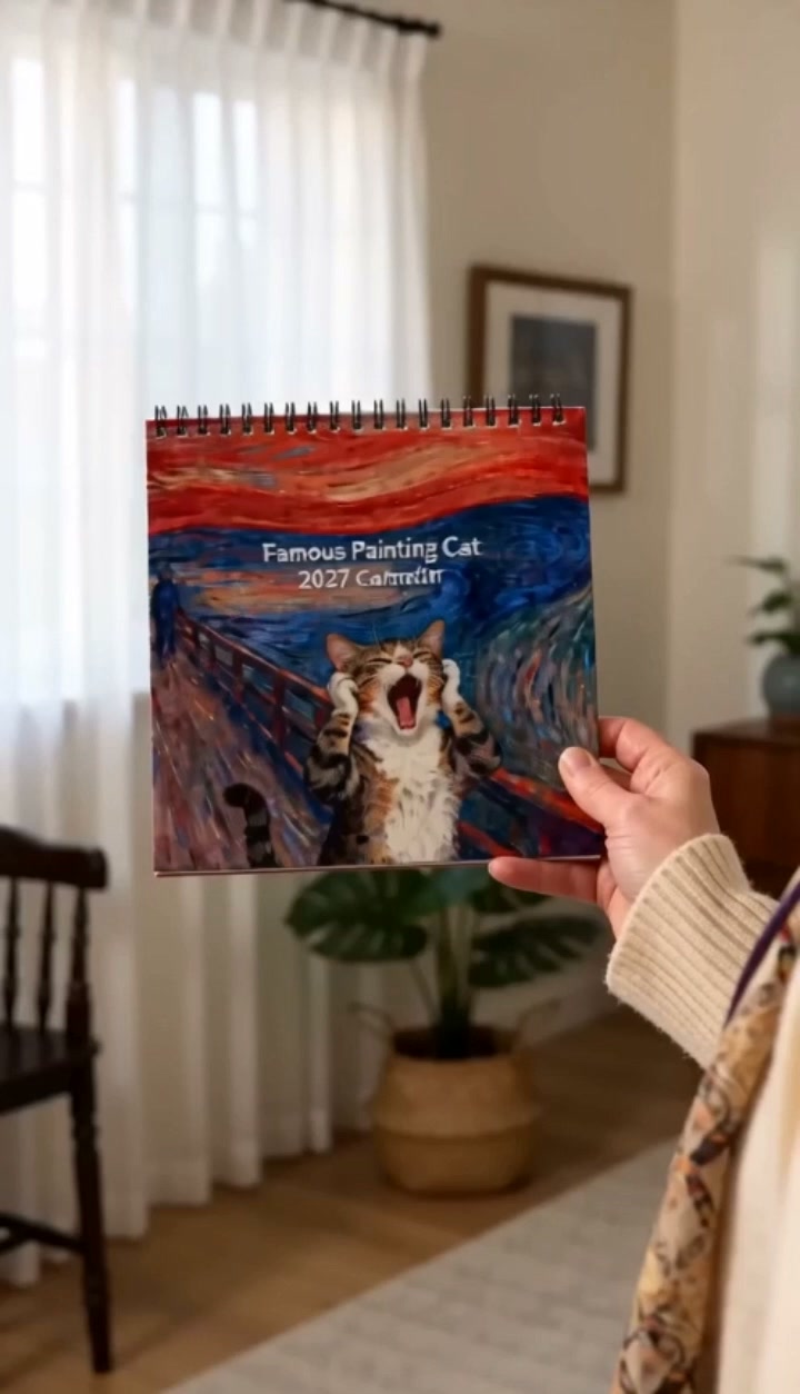 2027 Cat Art Calendar