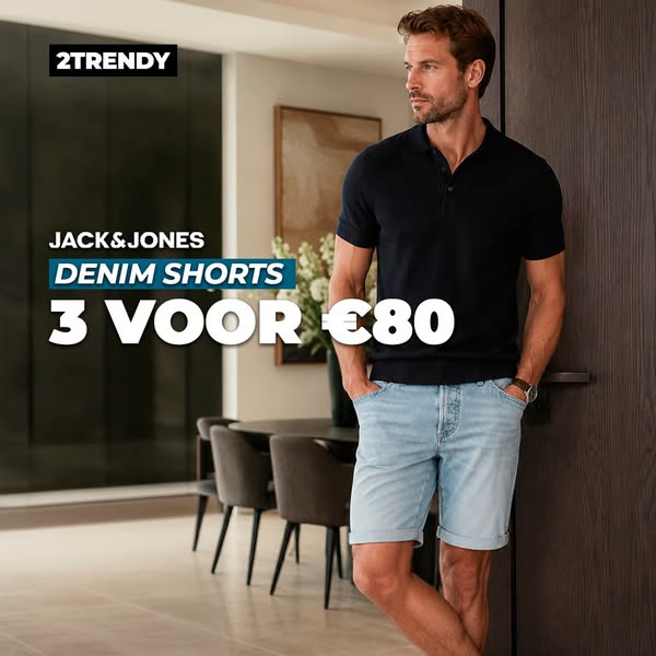 Zomerdeal: 3 shorts voor €80