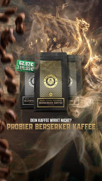 Kaffee, der ballert