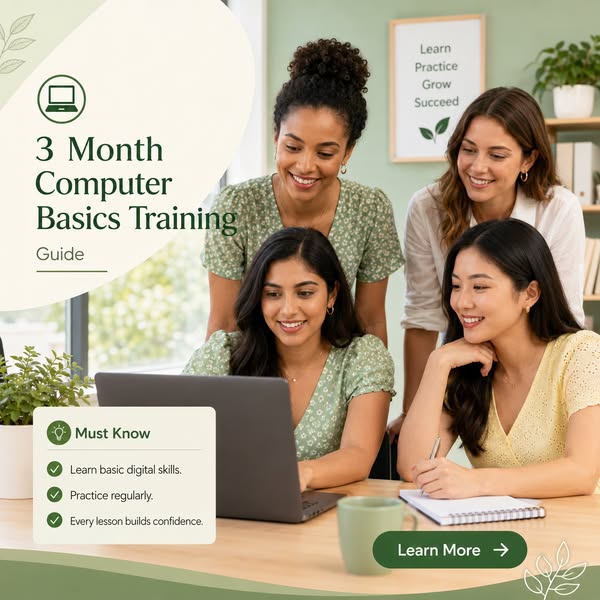 3 Month Computer Basics Training: Quick overview