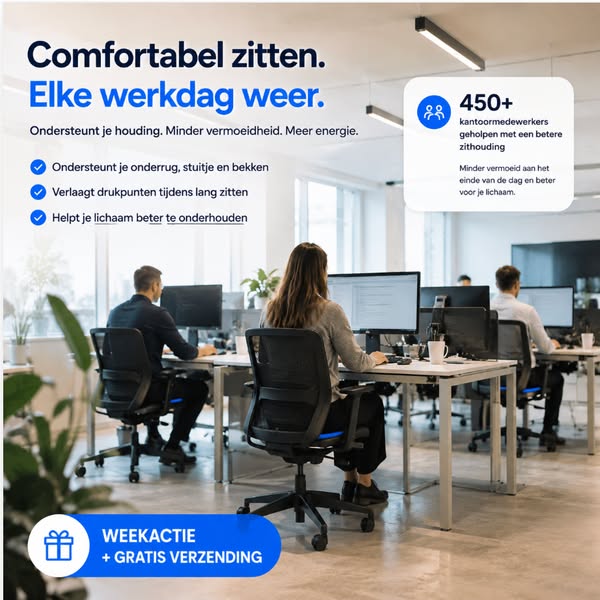 8 uur op dezelfde stoel? Zo sloop je je lichaam.