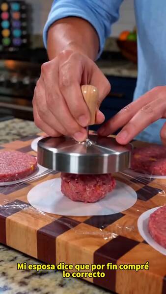 Congelador Fresh-Locking para Hamburguesas – Material apto para alimentos, mantiene la forma, ordenado y organizado – ¡Mantén tu congelad