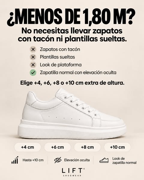 Gana hasta +10 cm de altura