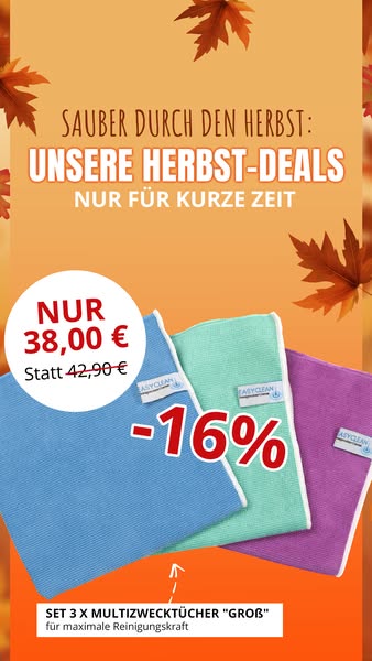 Die Herbstputz-Deals von EASYCLEAN!