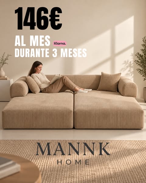 Sofá por 439 € + envío GRATIS