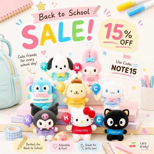 Back to School, But Make It Kawaii - 15% OFF!
