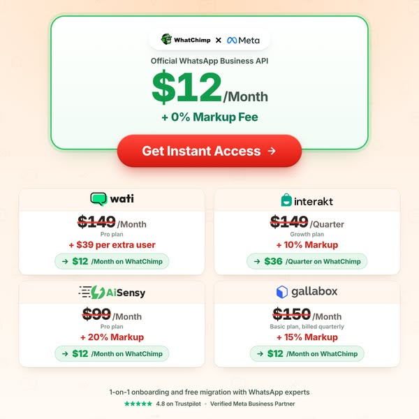 0% Markup Fees on API