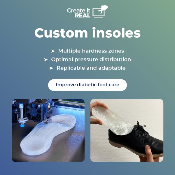 Diabetic foot relief, tailored by Programmable Foam®