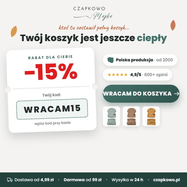 Dokończ zakupy -15% taniej!