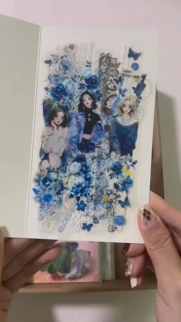 Watercolor Album Sticker Book