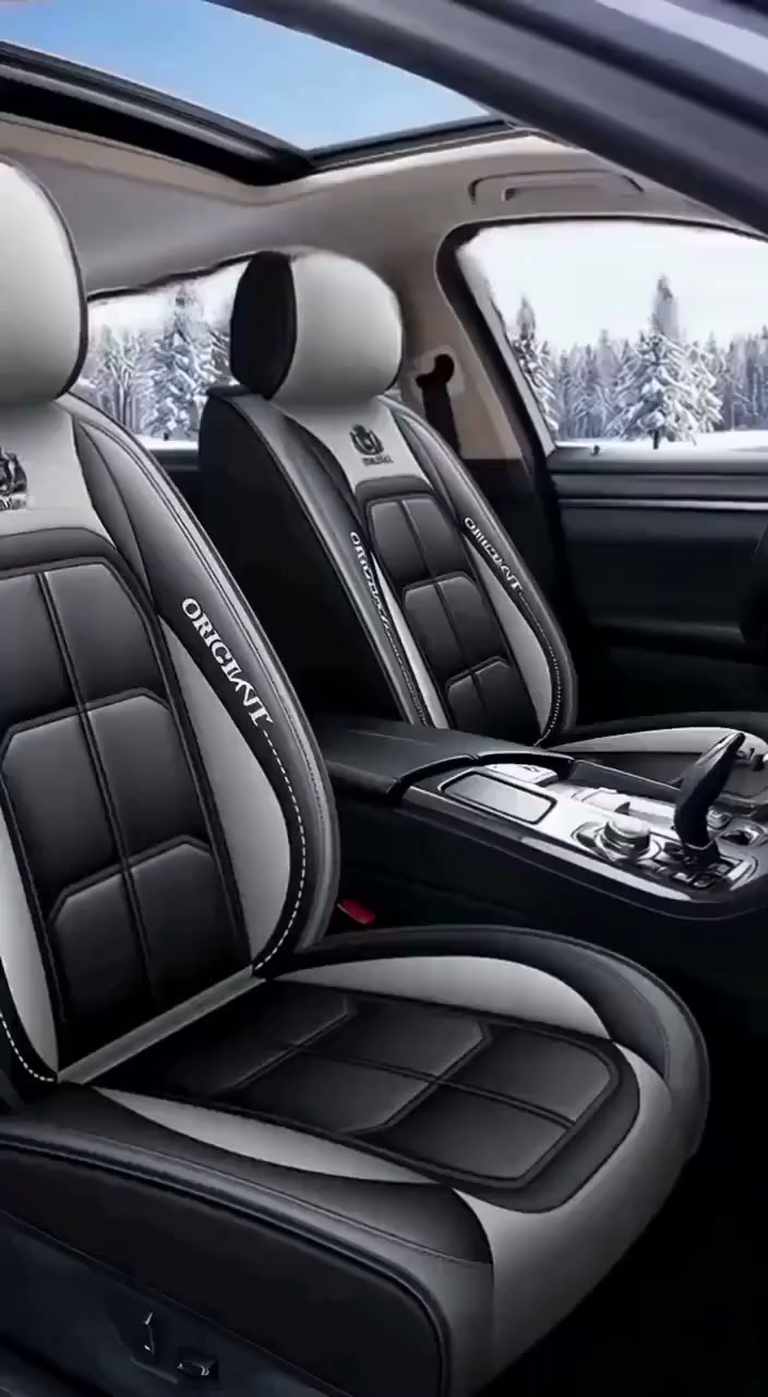 Funda de cuero para asientos de coche, de cobertura total y apta para todas las estaciones.