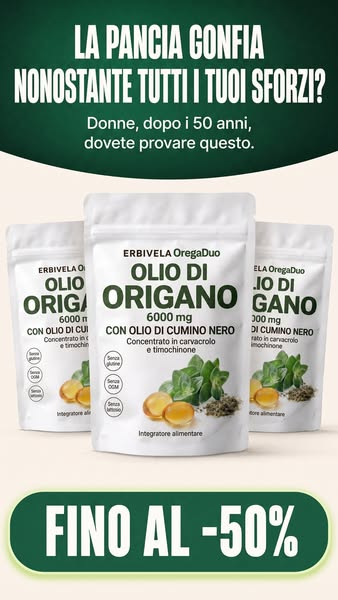 Pancia gonfia dopo i 50 anni?