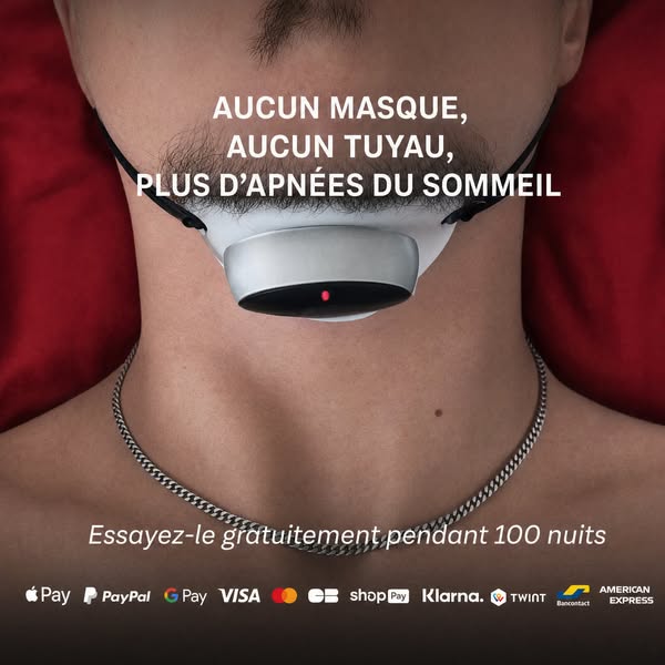 72 apnées par nuit. Zéro aujourd'hui. Simple.