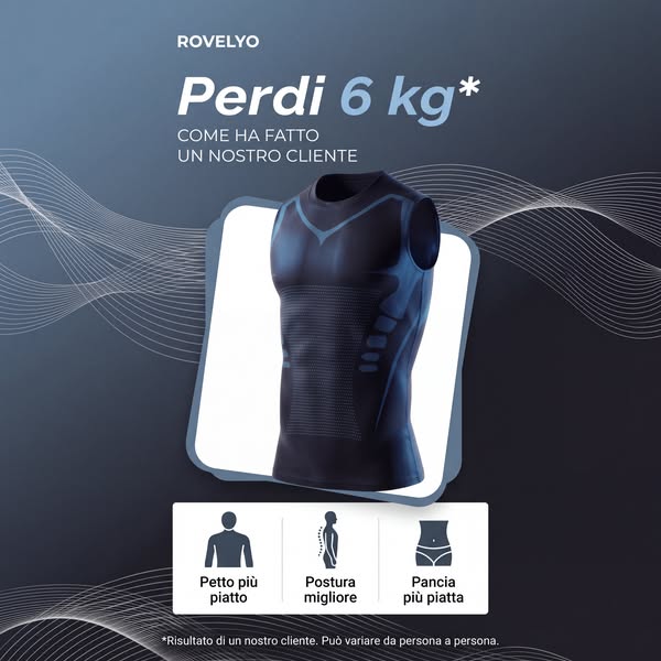 Come ha fatto un nostro cliente — petto piatto, postura dritta, pancia sotto controllo.