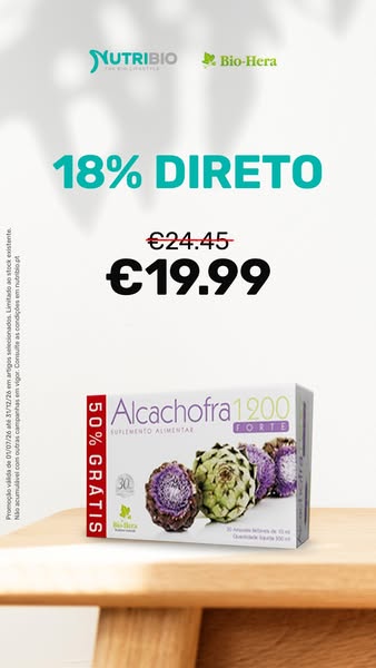 Alcachofra 1200 Forte 30 ampolas – BioHera