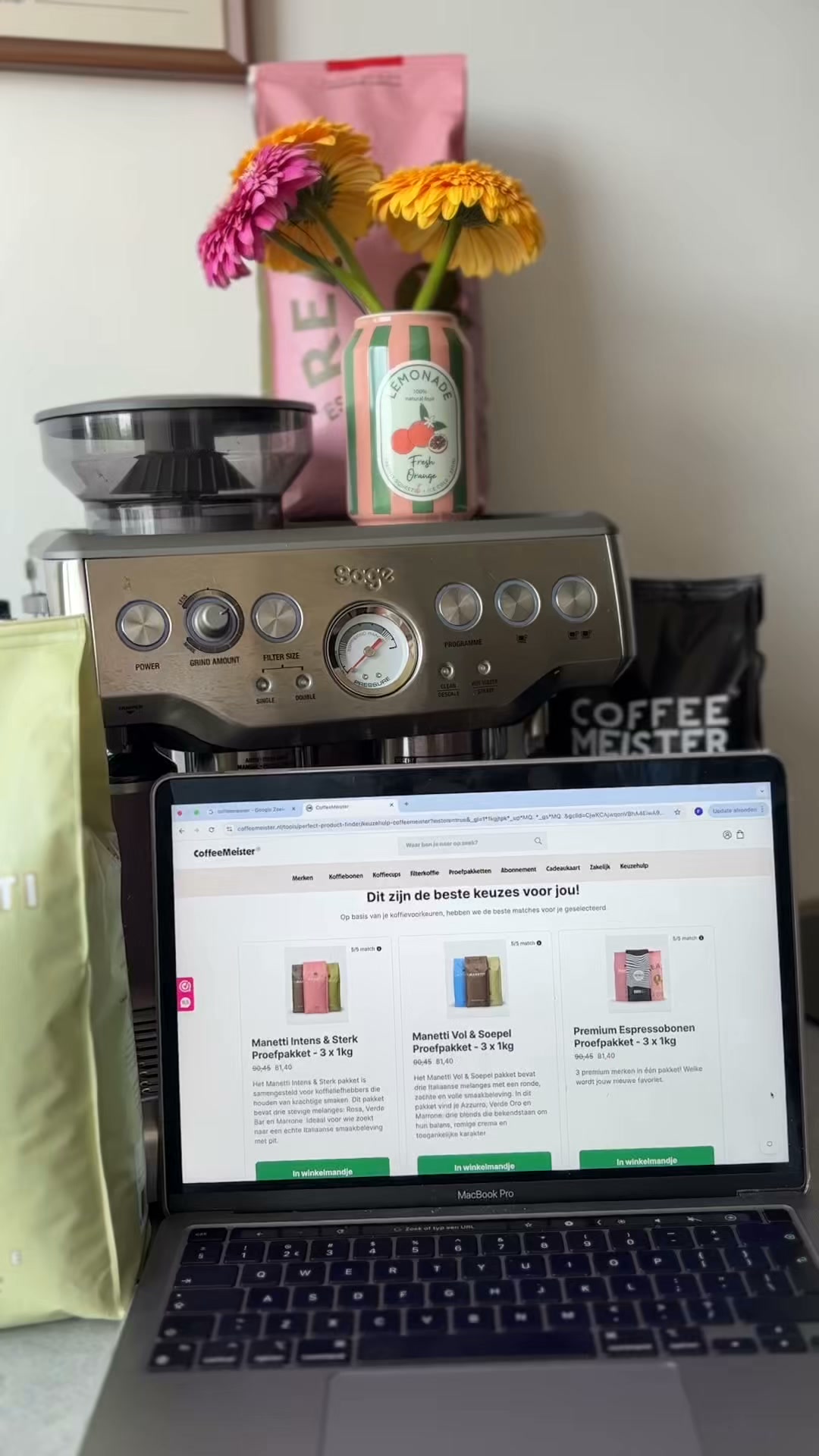 Vind jouw koffie in een paar minuten