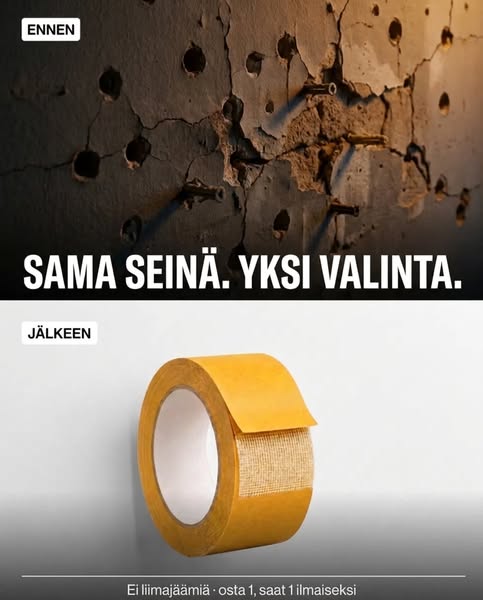 Vahvistettu kuituverkko — ei tavallinen teippi.