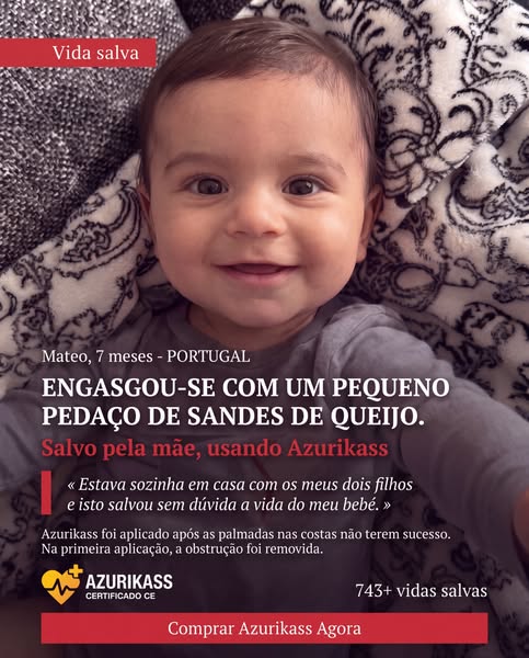 Estava sozinha em casa e isto salvou a vida do meu filho.