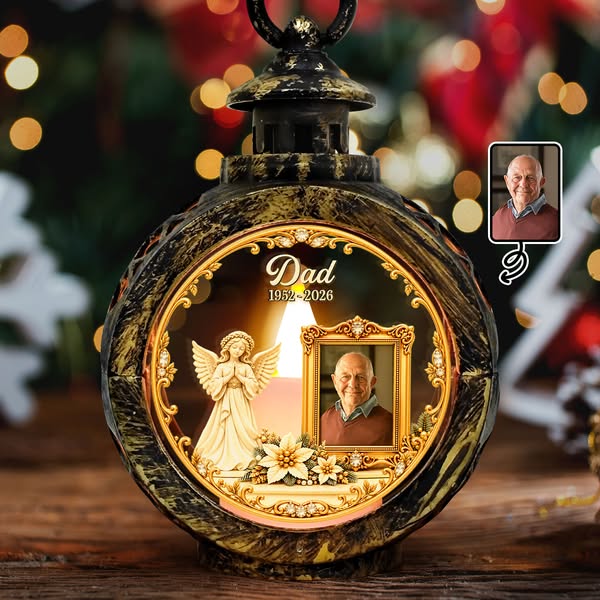 Christmas Memorial Gift For Loss Of Parent - Personalized Custom Photo
