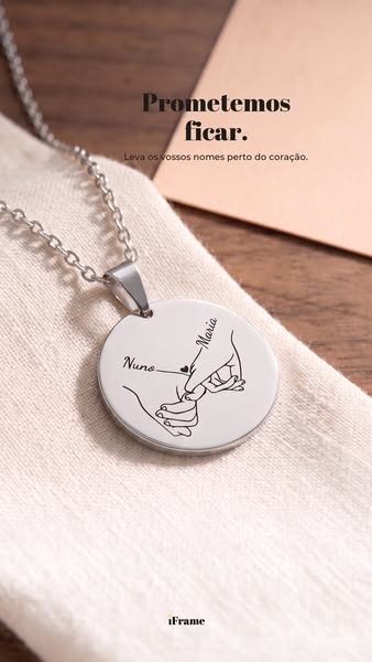 A vossa promessa, com os vossos nomes