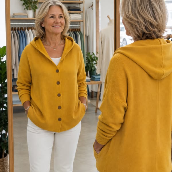 Knitted Hooded Cardigan — Summer Sale, 60% Off