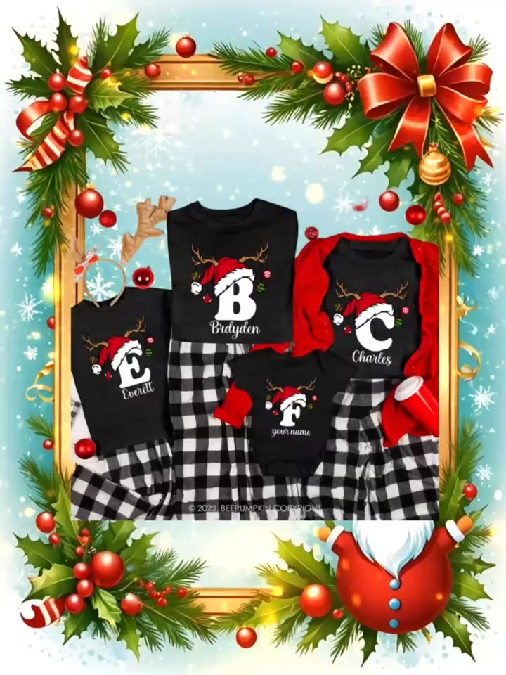 Four Kinds of Cute and Funny Christmas Hats Shirts