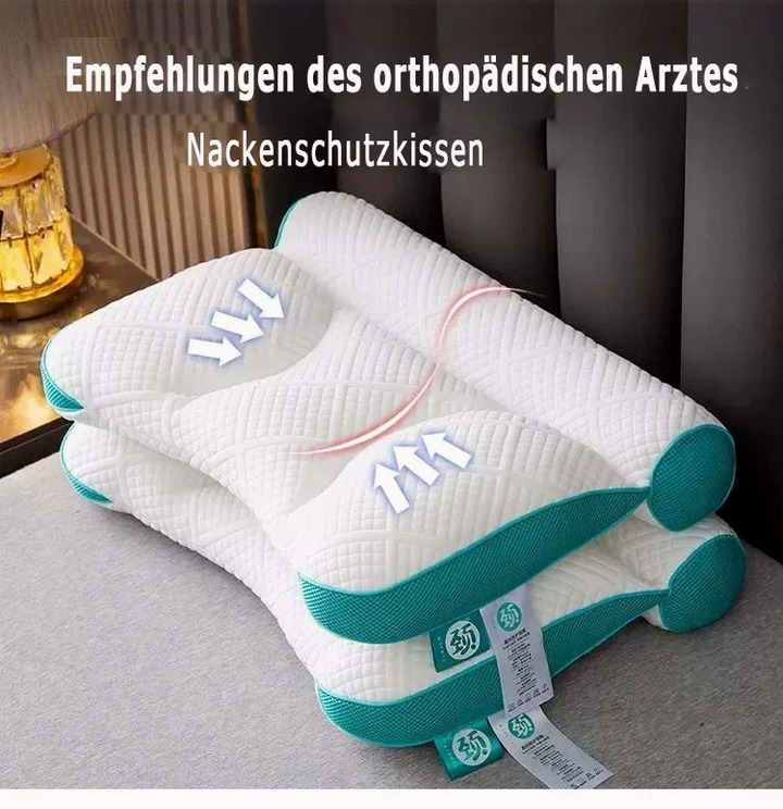 Kostenloser Versand Schlafverbesserndes Nackenstützkomfort-Gänsedaunenkissen