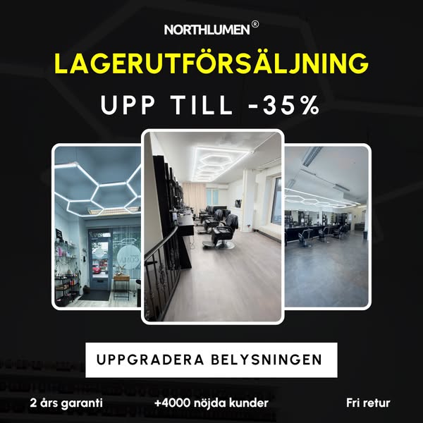 Hexagon LED – Spara upp till 35%
