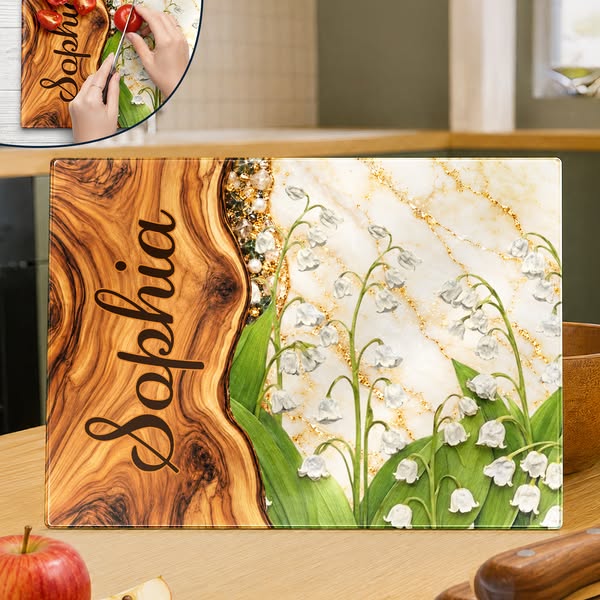 Gift For Her Sister Daughter Wife Friend - Personalized Faux Wooden Re