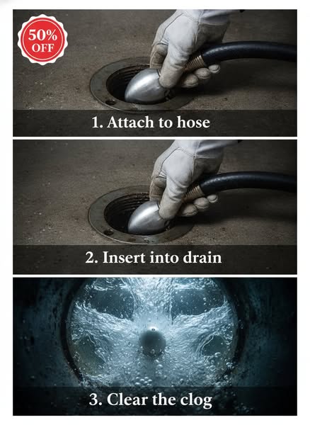Sewer Jetter Rat Head Nozzle