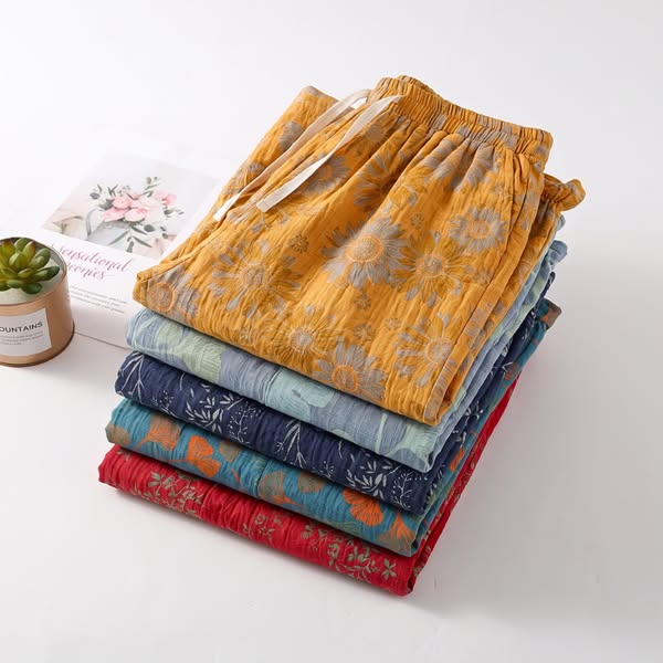 Vintage Cotton Gauze Harem Pants