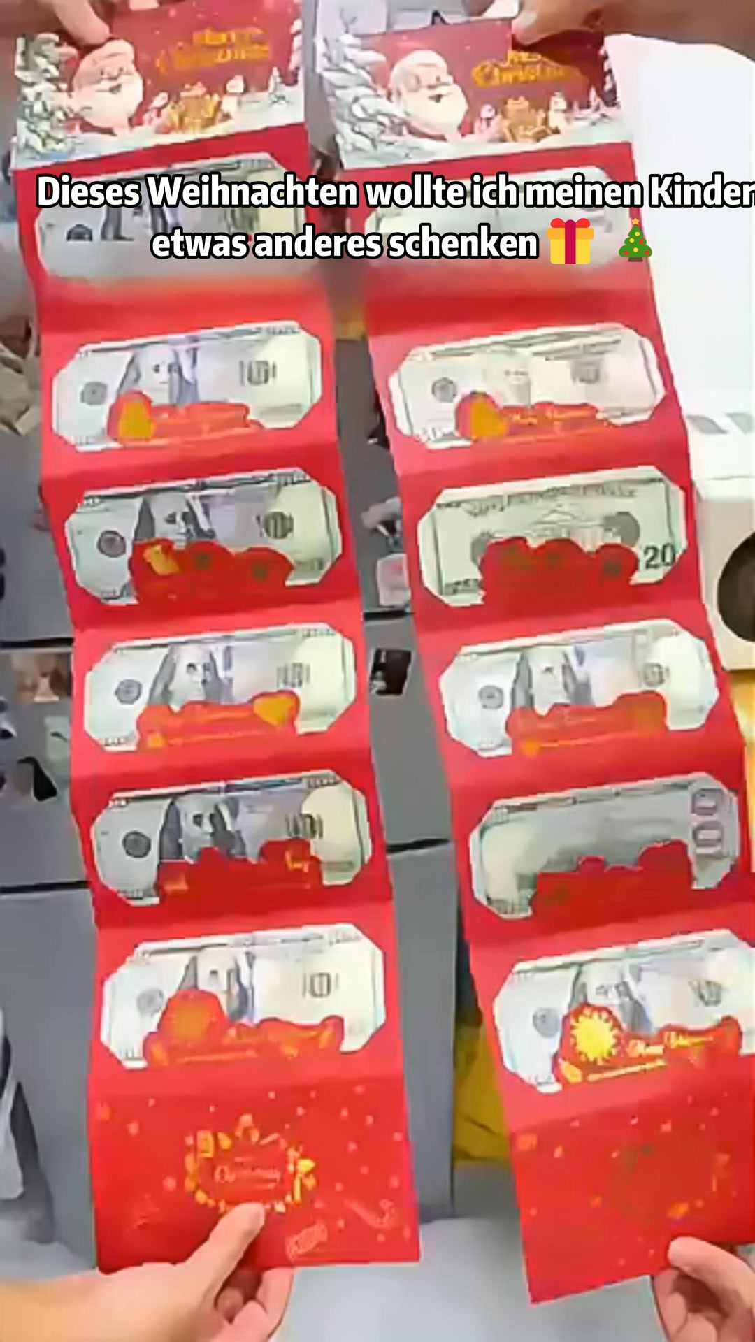 Weihnachtsumschlag für Geldgeschenke und Gutscheine