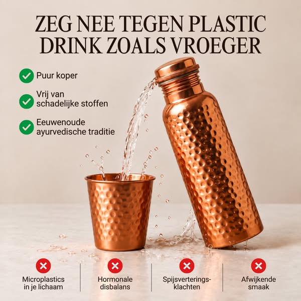 DUO-AANBIEDING – 50% KORTING | Levenslange garantie • Gratis verzending in Nederland • 99,88% zuiver koperen waterfle