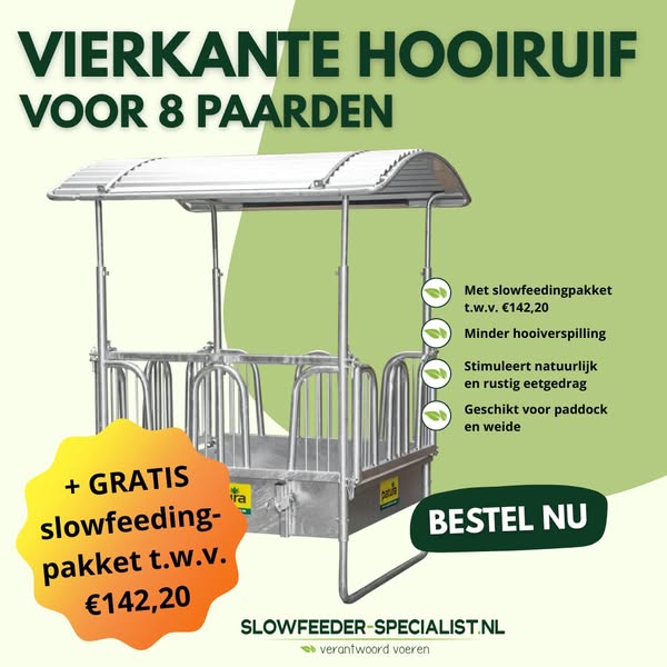 Vierkant Hooiruif 8 paarden