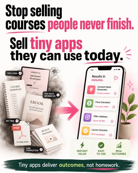 Don't Sell a Course First