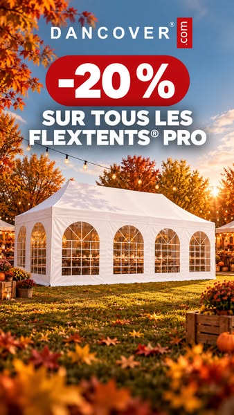 Profitez de 20 % de remise sur tous les FleXtents PRO !