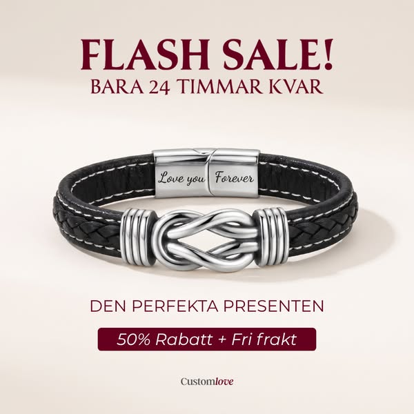 Till Min Son - Älskar dig för alltid - Infinity Armband