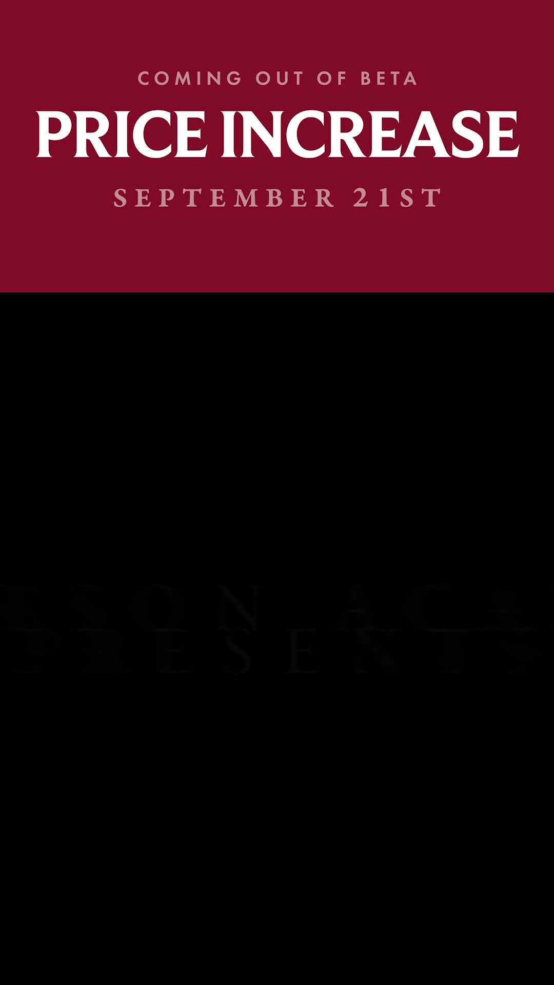 Price Increases September 21st