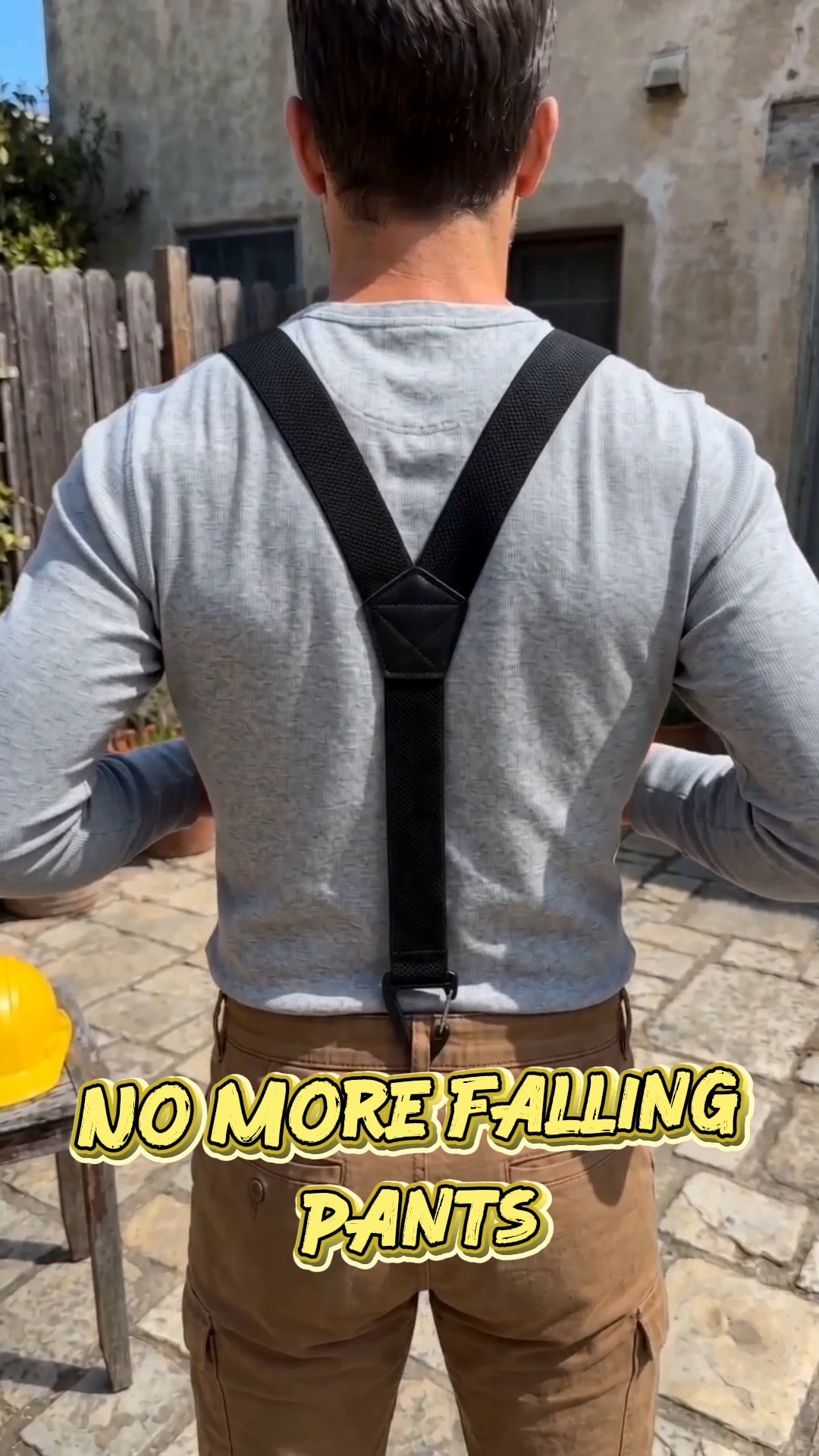 Men's X-Back Suspenders with Hook Clips
