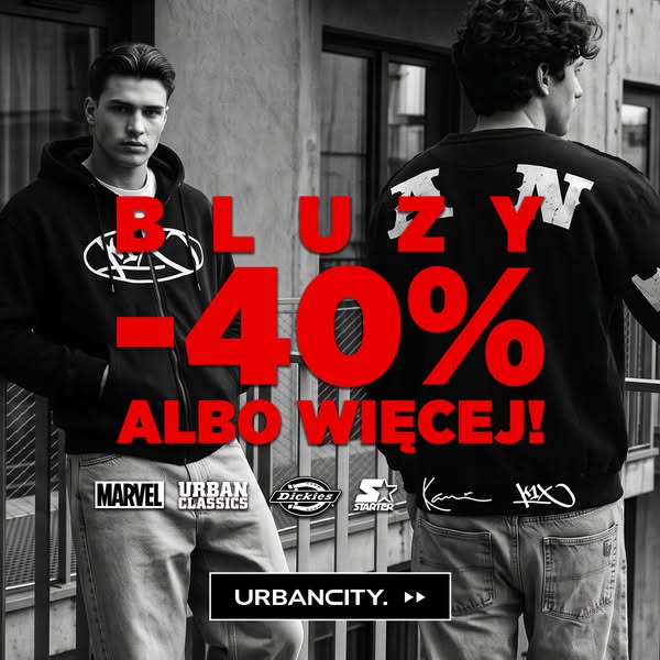 Bluzy -40% albo więcej