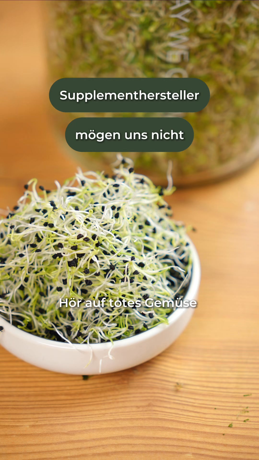 50% auf Keimgläser + Gratis Brokkoli Samen.