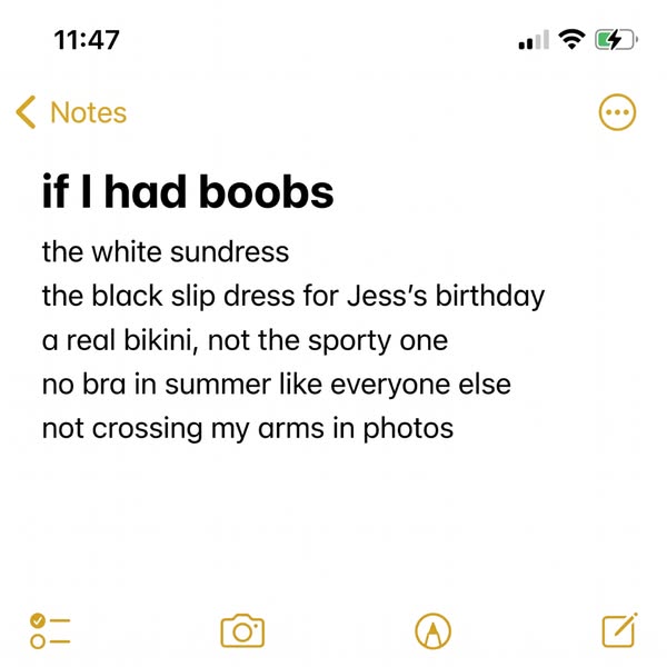 Flat Chested And Tired Of Hearing "Love Your Body"?