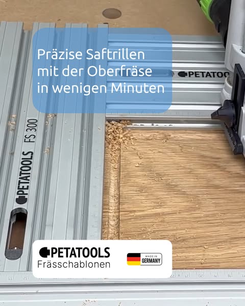 Präzise Ausschnitte mit der Oberfräse in wenigen Minuten