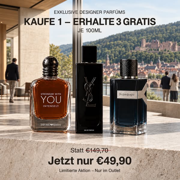 Nur vorübergehend: 1 bezahlen – 3 Düfte erhalten