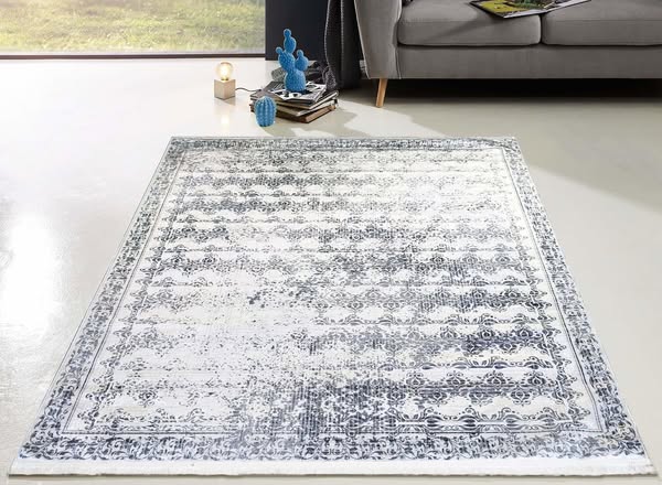 Hana Vintage Indoor & Outdoor Grijs Vloerkleed - Wasbaar - 200 X 290 Cm