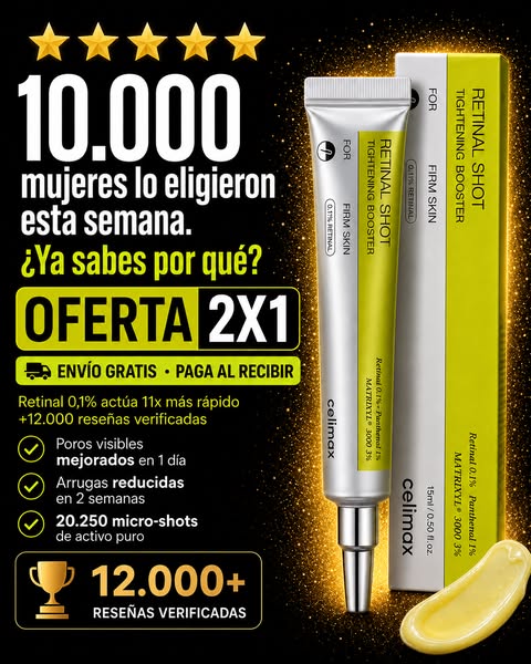 El retinol necesita 2 pasos. Este solo 1.