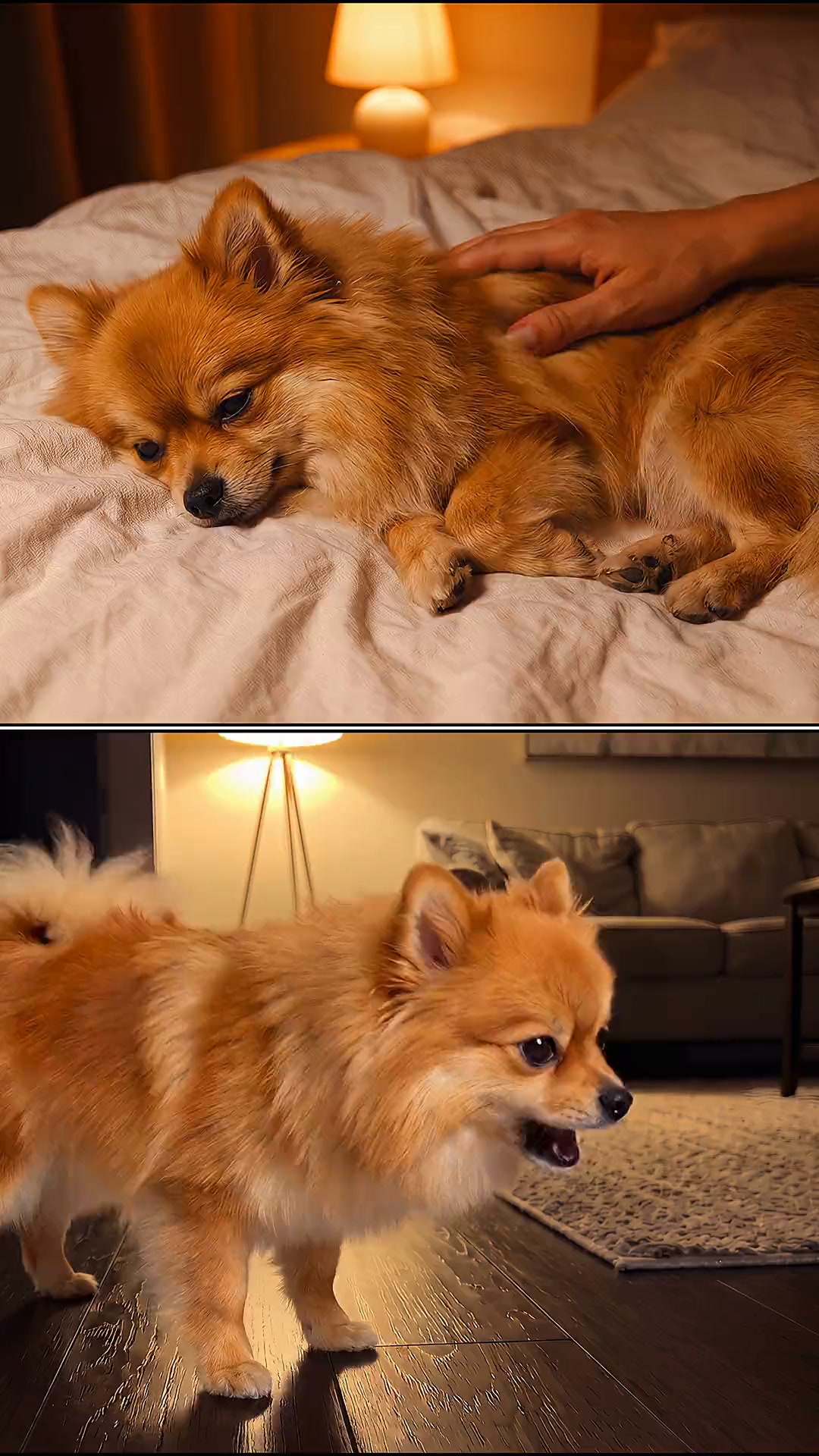 If your Pom sounds like a goose watch this